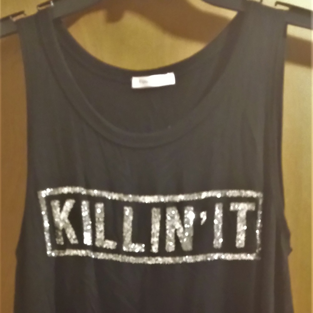 Black 'Killin' It' Top